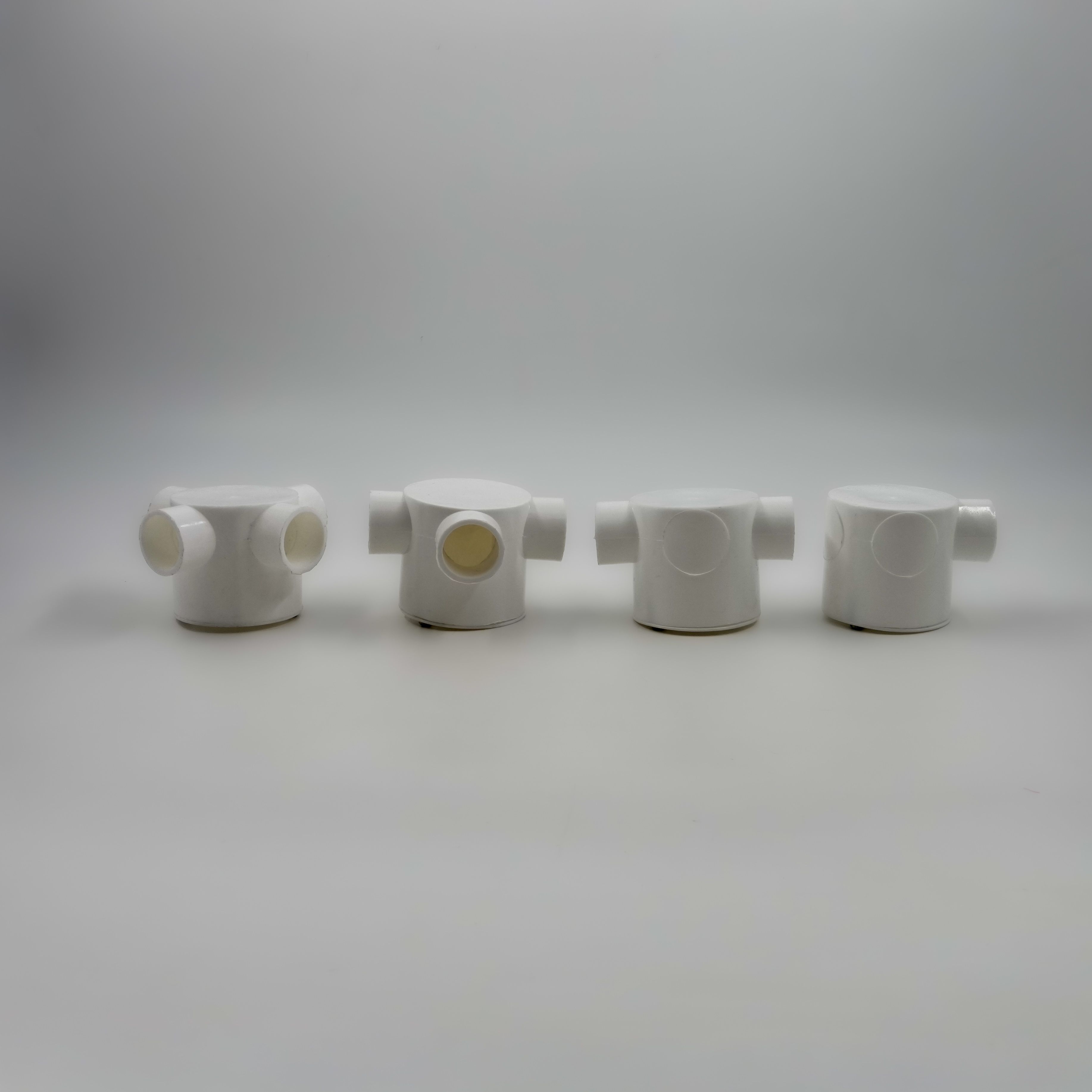 JRB Suppreme - 25Mm Conduit Deep Junction Box 4 Way (Black)